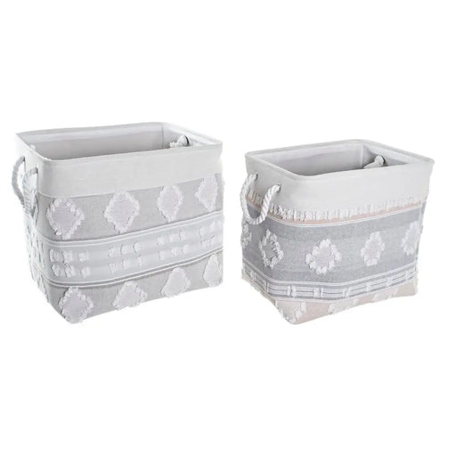 Игра на Кошници DKD Home Decor 45 x 35 x 40 cm Сив