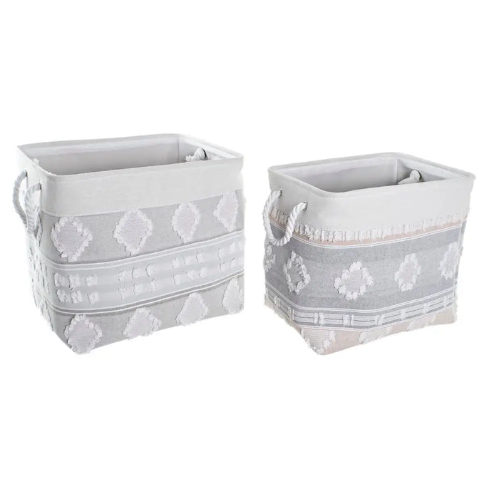 Игра на Кошници DKD Home Decor 45 x 35 x 40 cm Сив