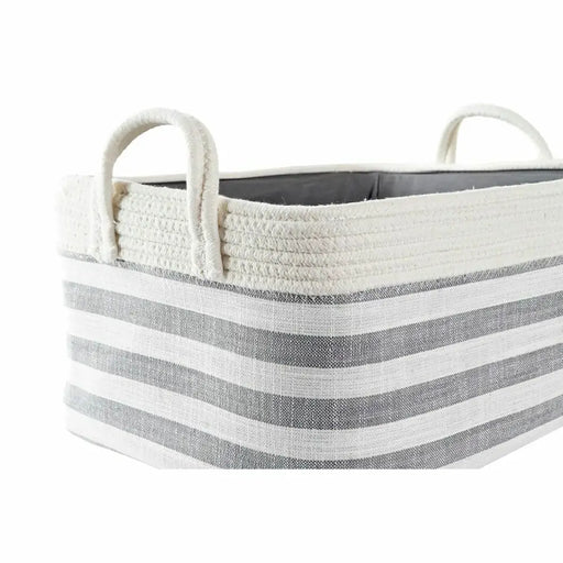 Игра на Кошници DKD Home Decor Райета 40 x 30 x 23 cm Сив