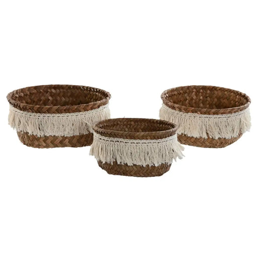 Игра на Кошници Home ESPRIT Естествено влакно Boho Износени