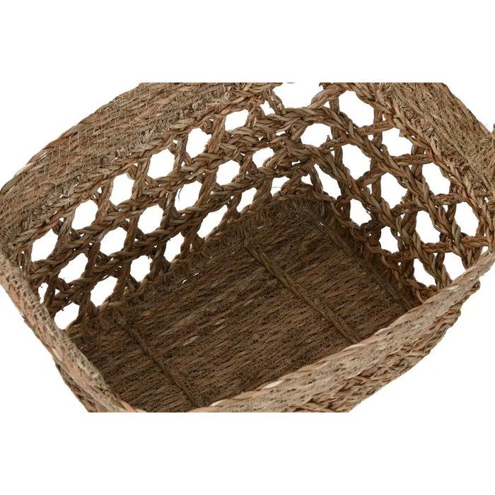 Игра на Кошници Home ESPRIT Морска трева Тропически 45 x 35