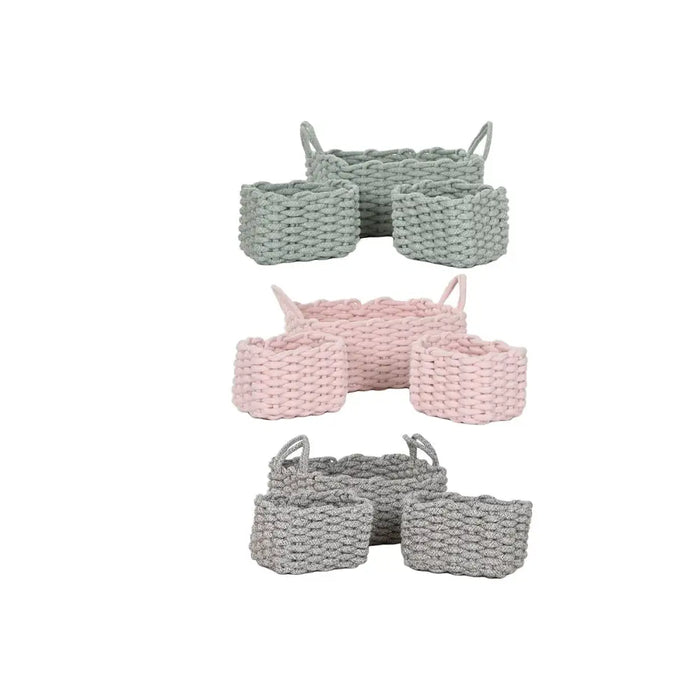 Игра на Кошници Home ESPRIT Въже 32 x 25 x 15 cm