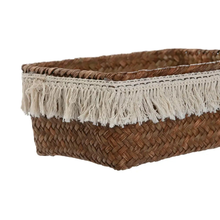 Игра на Кошници Home ESPRIT Естествено влакно Boho Износени