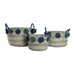 Игра на Кошници DKD Home Decor полипропилен Помпони 46 x 44