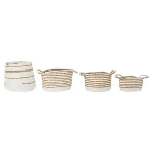 Игра на Кошници DKD Home Decor Морска трева Boho 36 x 36 x