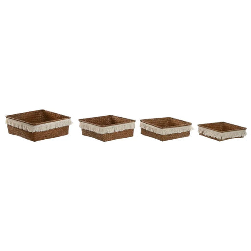 Игра на Кошници Home ESPRIT Естествено влакно Boho Износени