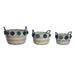 Игра на Кошници DKD Home Decor полипропилен Помпони 46 x 44