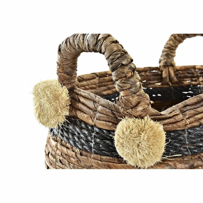Игра на Кошници DKD Home Decor Естествено влакно 31 x 31 x