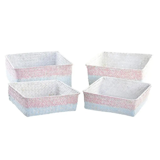Игра на Кошници DKD Home Decor Естествено влакно