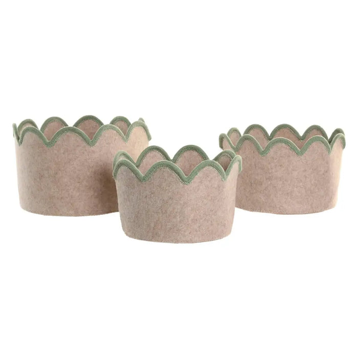 Игра на Кошници Home ESPRIT Син Зелен Бежов Розов Детски 30