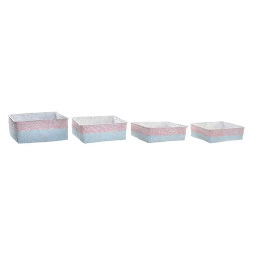 Игра на Кошници DKD Home Decor Естествено влакно