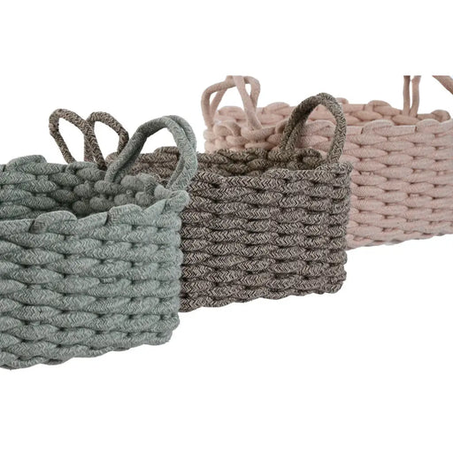 Игра на Кошници Home ESPRIT Въже 28 x 28 x 18 cm