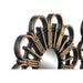 Игра на Огледала DKD Home Decor Scandi Кристал Черен Златен