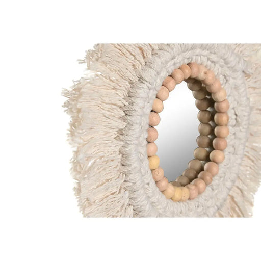 Игра на Огледала Home ESPRIT Бял Boho 20 x 1 x 20 cm (3