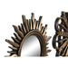 Игра на Огледала DKD Home Decor Кристал Черен Златен