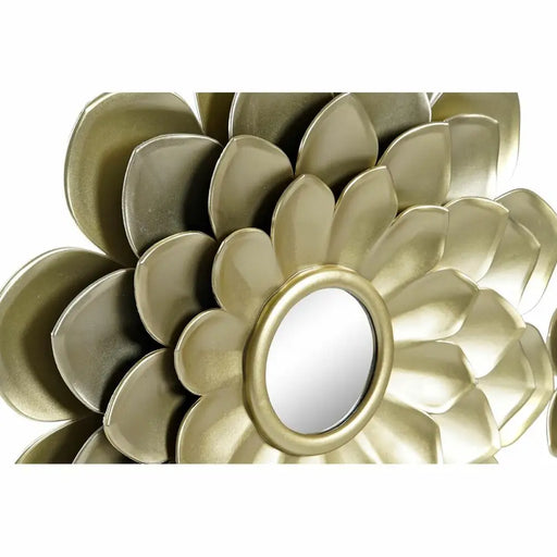 Игра на Огледала DKD Home Decor Огледало Шампанско Златен