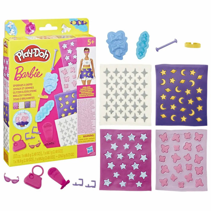 Игра от Пластелин Play-Doh Barbie Sparkles & Gems