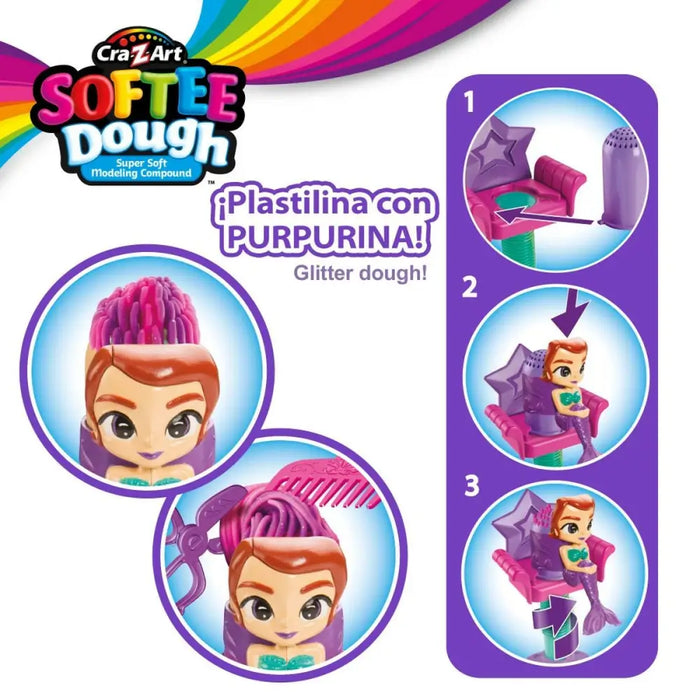 Игра от Пластелин Cra-Z-Art Softee Dough Коса sirenas (4