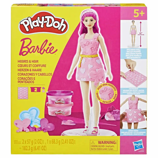 Игра от Пластелин Play-Doh Barbie Hearts & Hair Многоцветен