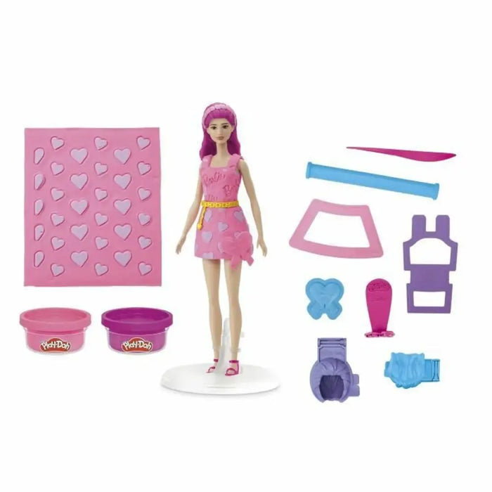 Игра от Пластелин Play-Doh Barbie Hearts & Hair Многоцветен