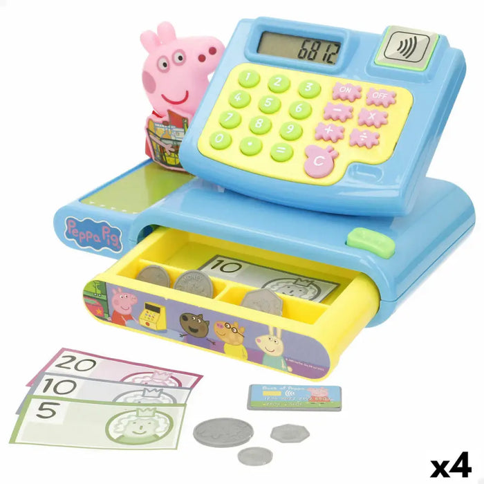 Играчка Касов Апарат Peppa Pig 19 x 15 x 13 cm (4 броя)
