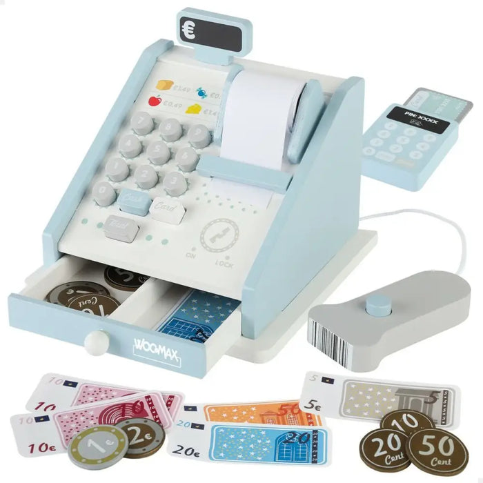 Играчка Касов Апарат Woomax 18 Части 4 броя 18 x 15 x 18 cm