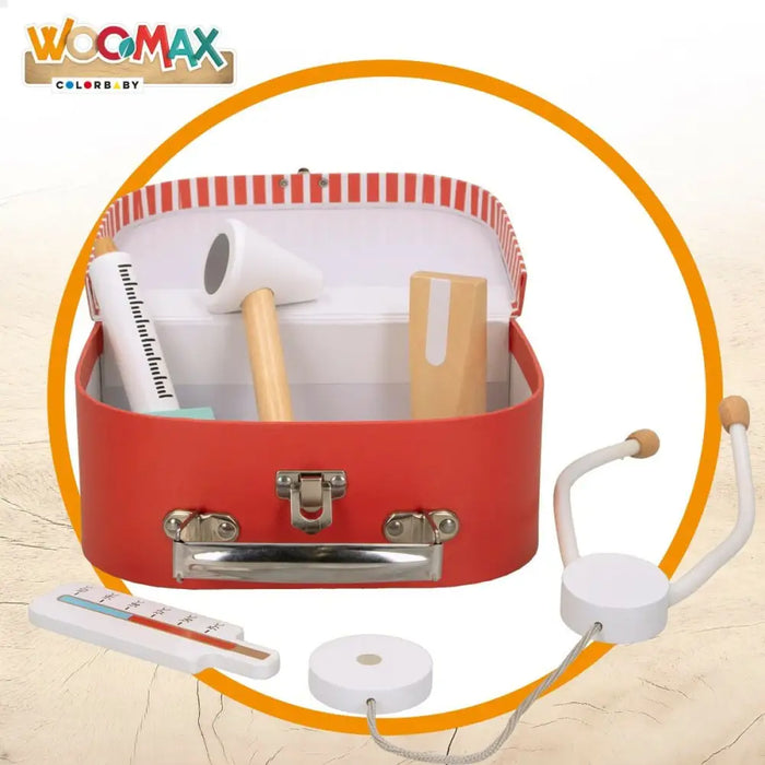 Играчка Медицинска Чанта с Аксесоари Woomax (6 броя)