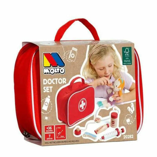 Играчка Медицинска Чанта с Аксесоари Moltó Дървен (7 pcs)