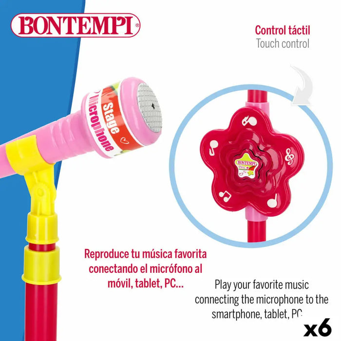Играчка микрофон Bontempi 20 x 105 x 20 cm (6 броя)