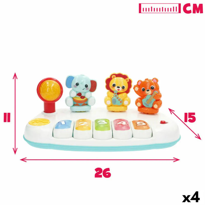 Играчка пиано Winfun 26 x 11 x 15 cm (4 броя)