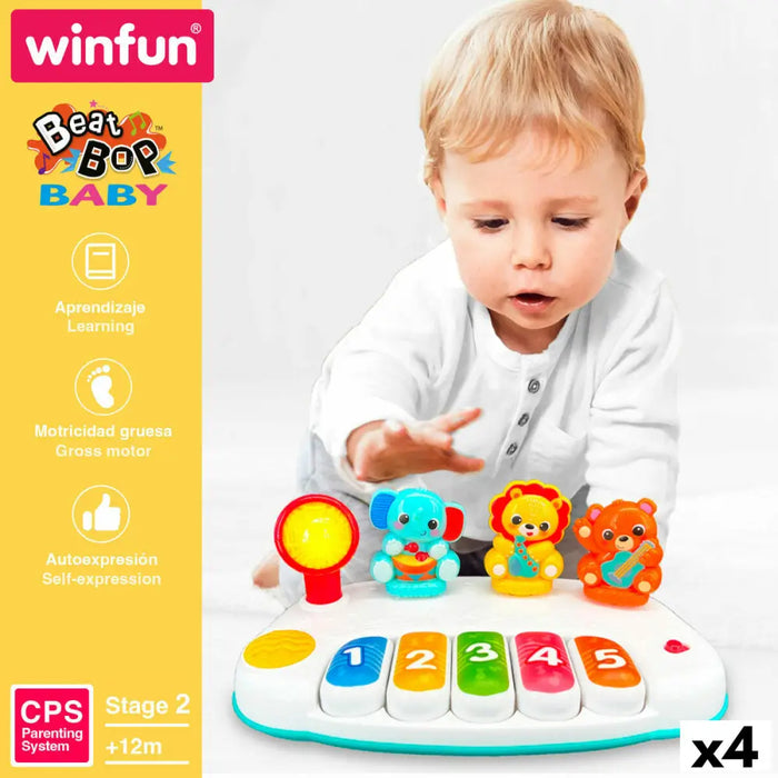 Играчка пиано Winfun 26 x 11 x 15 cm (4 броя)