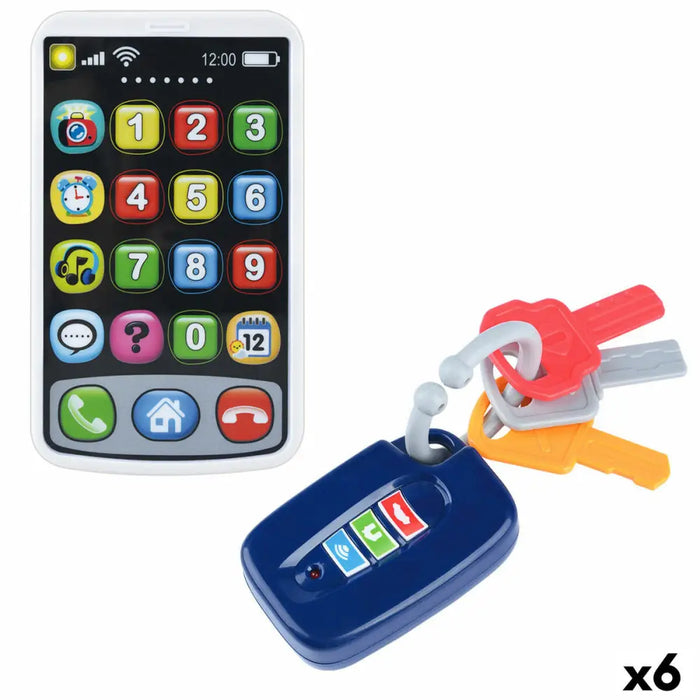 Играчка Телефон PlayGo 7 X 11 X 2 CM (6 броя)