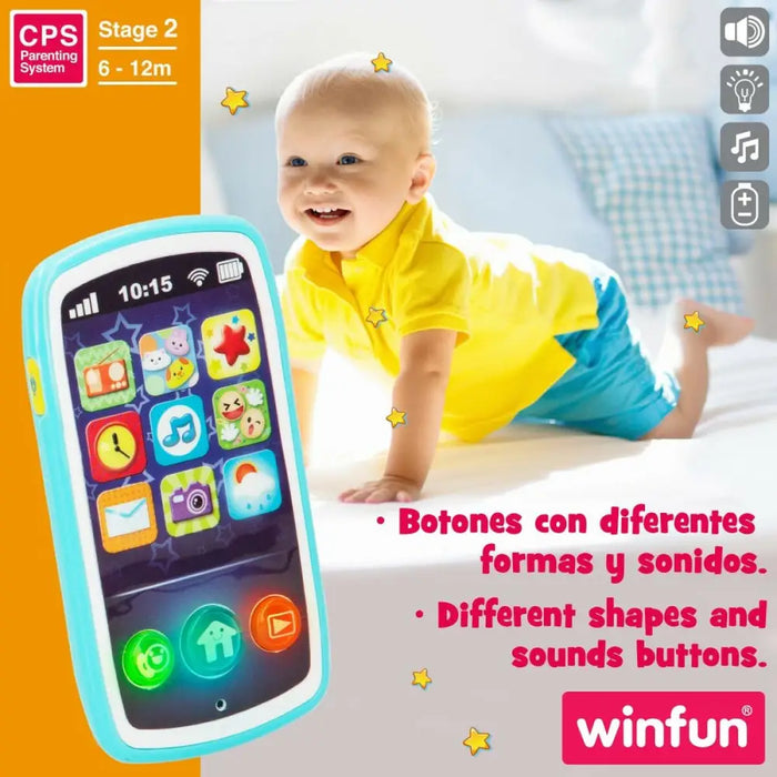 Играчка Телефон Winfun 7,5 x 14 x 2 cm (6 броя)