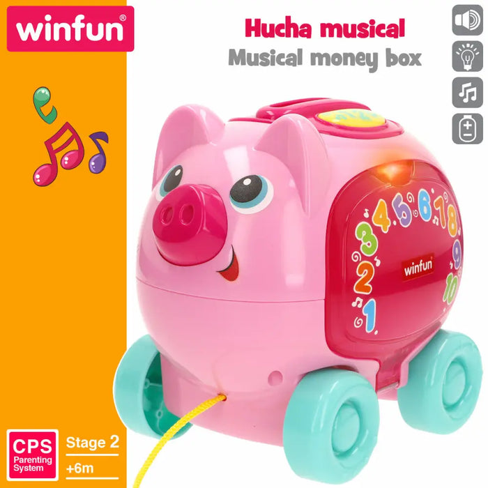 Играчка за дърпане Winfun 17 x 16 x 13 cm (4 броя)