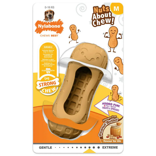 Играчка за Кучета Nylabone Кафяв Фъстъчено масло M
