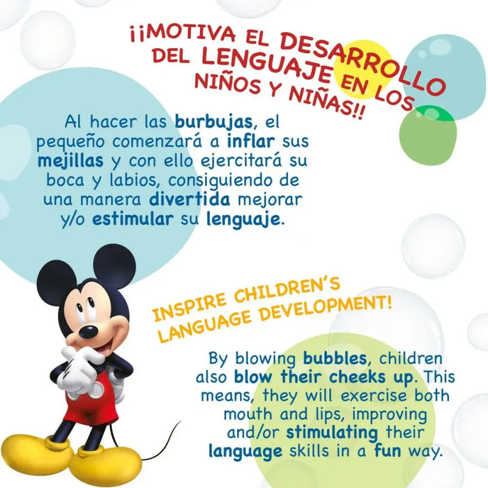 Играчка за Сапунени Мехурчета Mickey Mouse 60 ml 3,8 x 11,5