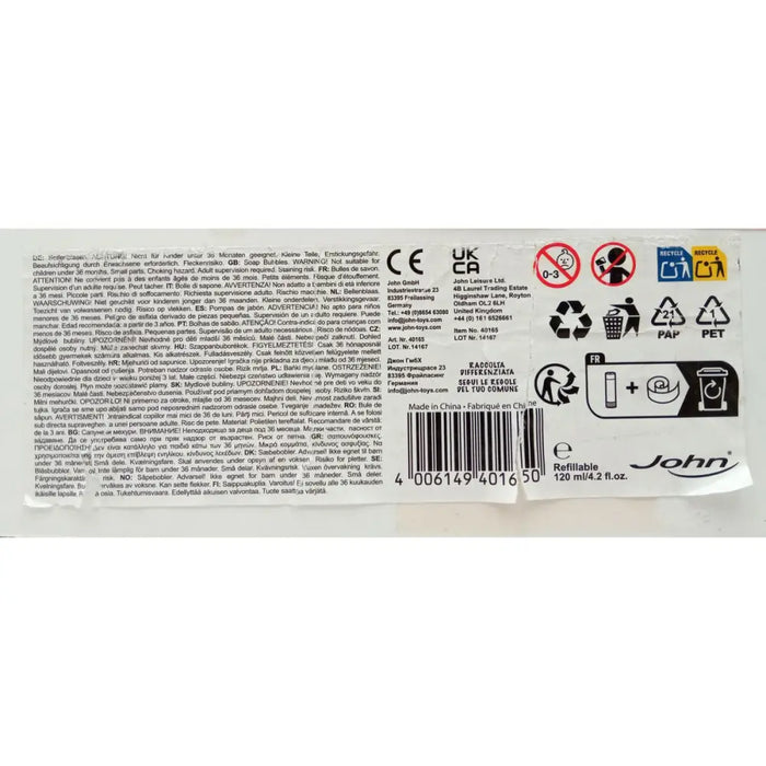 Играчка за Сапунени Мехурчета Disney 40 x 3 cm