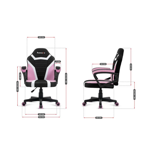 Игрален детски стол Huzaro Ranger 1.0 Pink Mesh