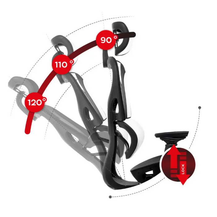 Игрален стол Huzaro Combat 8.0 Бял