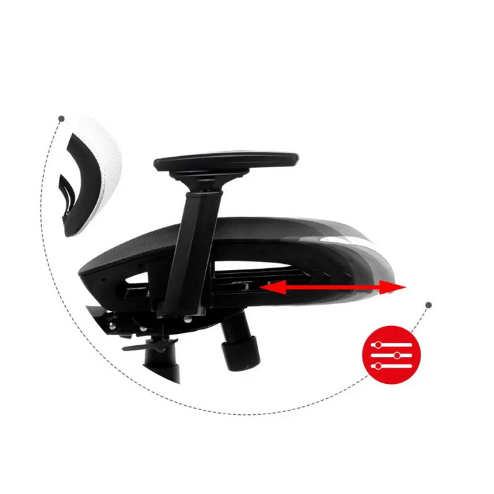 Игрален стол Huzaro Combat 8.0 Бял