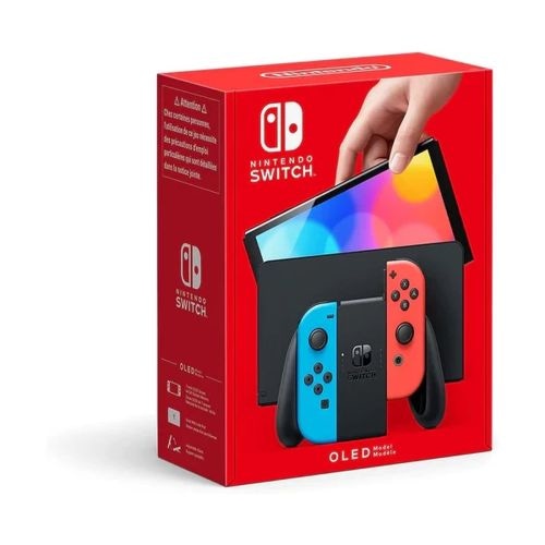 Игрална конзола Nintendo Switch OLED 64GB черена