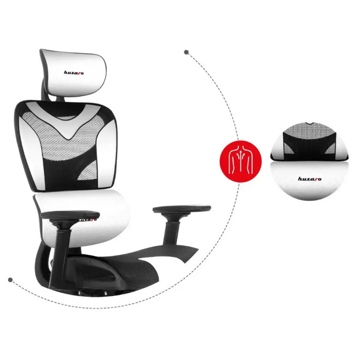 Игрален стол Huzaro Combat 8.0 Бял