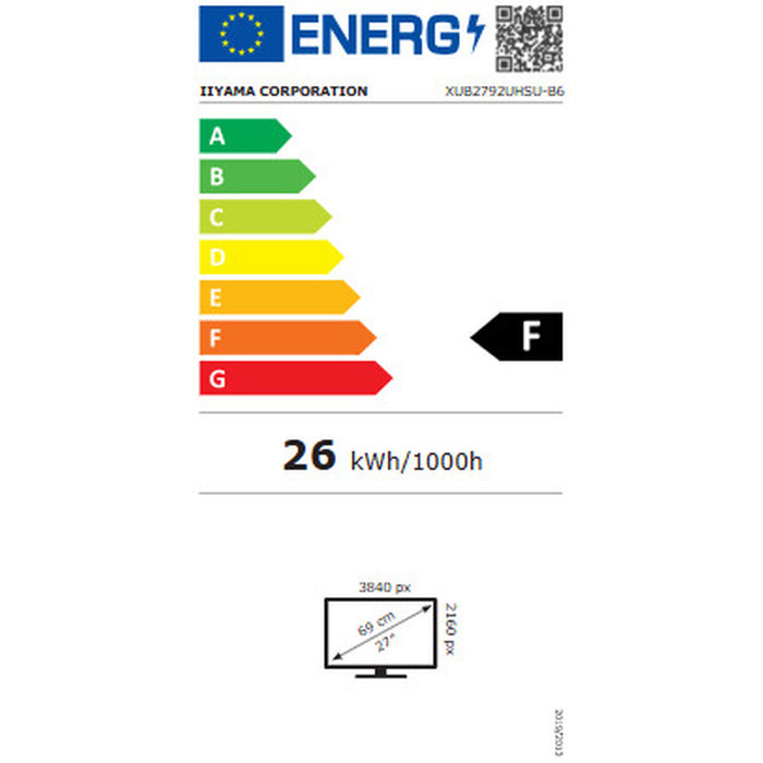 Нехлъзгаща се постелка Iiyama XUB2792UHSU-B6 Черен