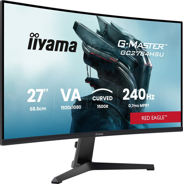 iiyama G-MASTER GC2784HSU-B1 компютърен монитор 68.6 см (27") 1920 x 1080 пиксела Full HD LCD Черен