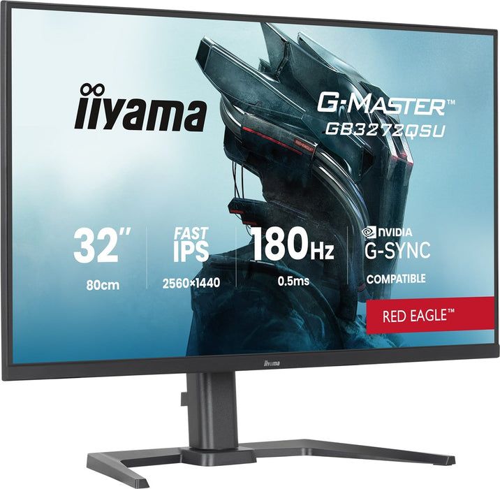 iiyama G-MASTER GB3272QSU-B1 компютърен монитор 80 см (31.5") 2560 x 1440 пиксела Quad HD LED Черен