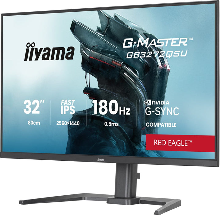 iiyama G-MASTER GB3272QSU-B1 компютърен монитор 80 см (31.5") 2560 x 1440 пиксела Quad HD LED Черен