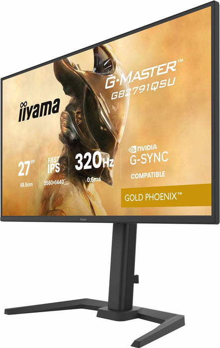 iiyama G-MASTER GB2791QSU-B1 компютърен монитор 68.6 см (27") 2560 x 1440 пиксела широкоъгълен Quad HD Черен