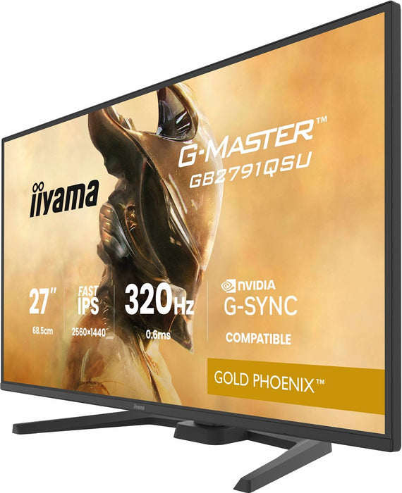 iiyama G-MASTER GB2791QSU-B1 компютърен монитор 68.6 см (27") 2560 x 1440 пиксела широкоъгълен Quad HD Черен