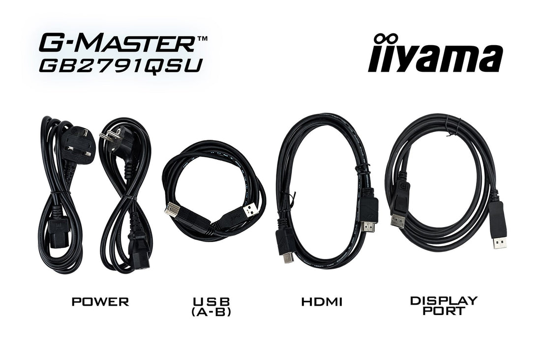 iiyama G-MASTER GB2791QSU-B1 компютърен монитор 68.6 см (27") 2560 x 1440 пиксела широкоъгълен Quad HD Черен