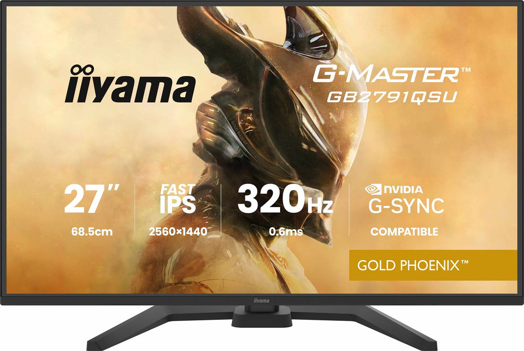 iiyama G-MASTER GB2791QSU-B1 компютърен монитор 68.6 см (27") 2560 x 1440 пиксела широкоъгълен Quad HD Черен